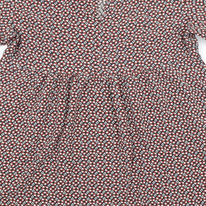 H&M Womens Multicoloured Argyle/Diamond  A-Line  Size 14