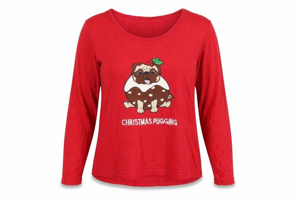 Womens UK Size M Preworn Red Pullover Jumper