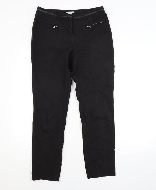 Womens UK Size 10 H&M Regular Fit  Black Trousers