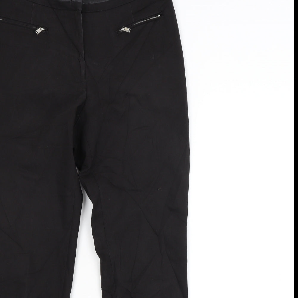 Womens UK Size 10 H&M Regular Fit  Black Trousers