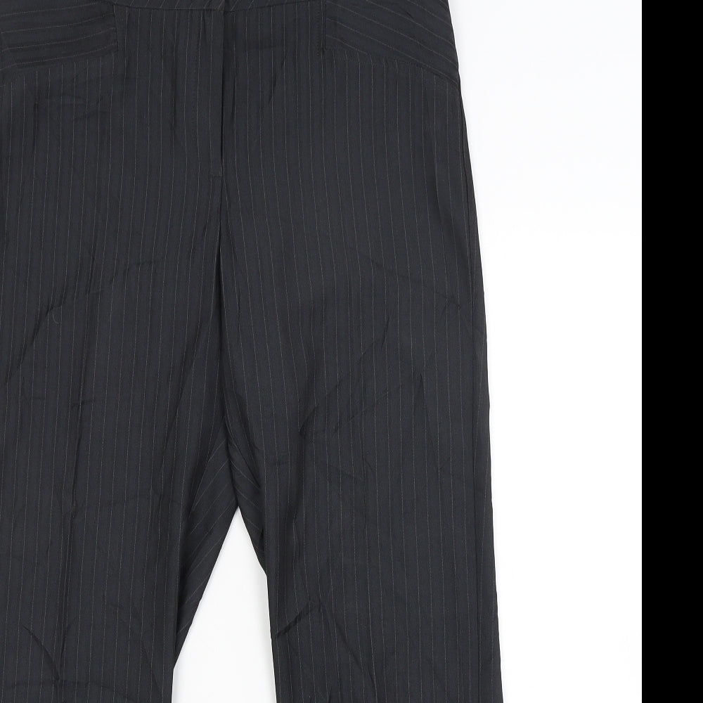 George Womens Grey Striped  Trousers  Size 12 L26 in