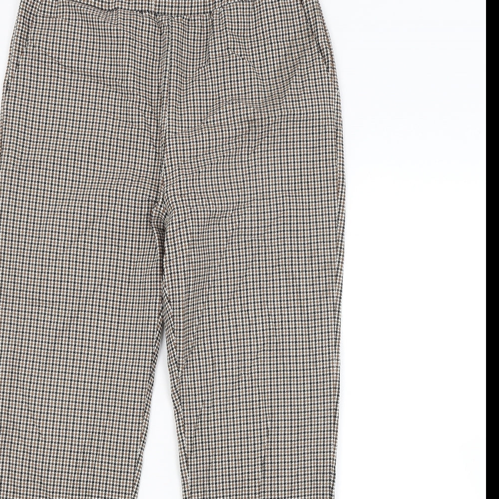 SheIn Womens Multicoloured Check  Trousers  Size L L27 in