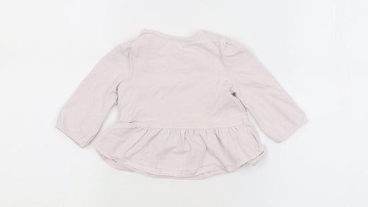 NEXT Girls Pink   Basic Blouse Size 0-3 Months