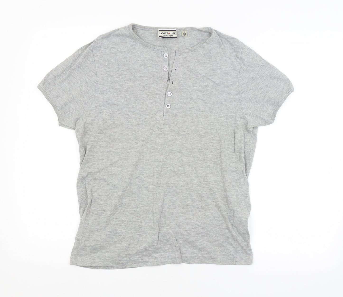 SCOTT & LEE Womens Grey   Basic T-Shirt Size S