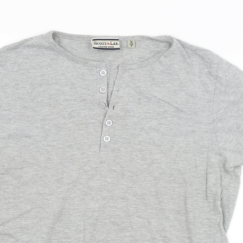 SCOTT & LEE Womens Grey   Basic T-Shirt Size S