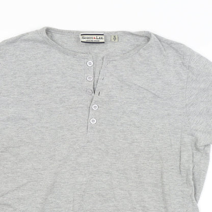 SCOTT & LEE Womens Grey   Basic T-Shirt Size S