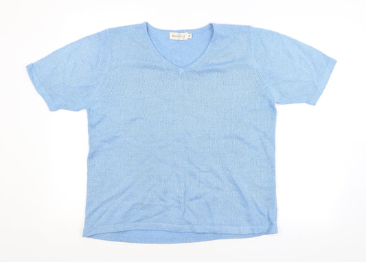 Womens UK Size M Bonmarché Blue Pullover Jumper