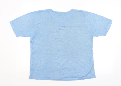 Womens UK Size M Bonmarché Blue Pullover Jumper