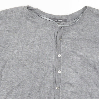 Primark Womens Grey  Knit Cardigan Jumper Size 22