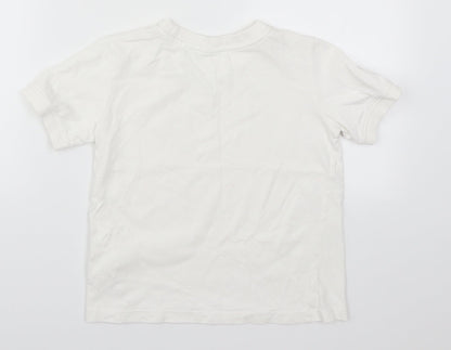 Zara Boys White   Basic T-Shirt Size 9 Years