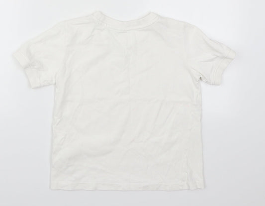 Zara Boys White   Basic T-Shirt Size 9 Years