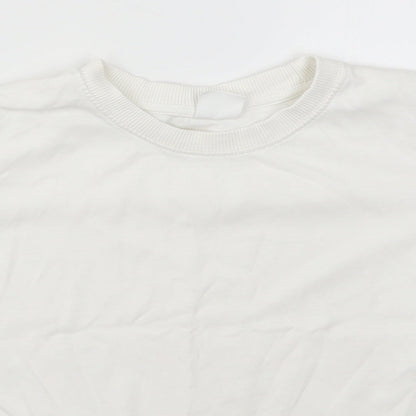 Zara Boys White   Basic T-Shirt Size 9 Years