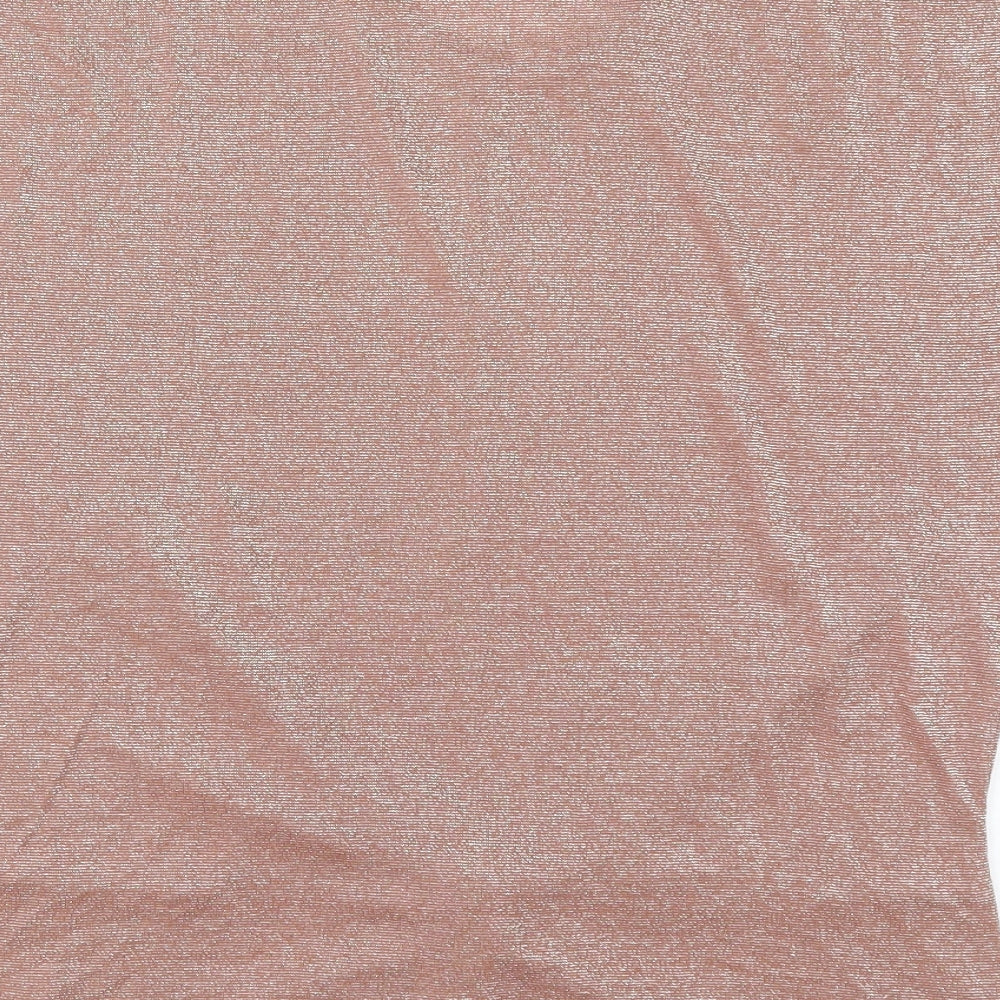 Womens UK Size 14 Damart Pink Basic T-Shirt
