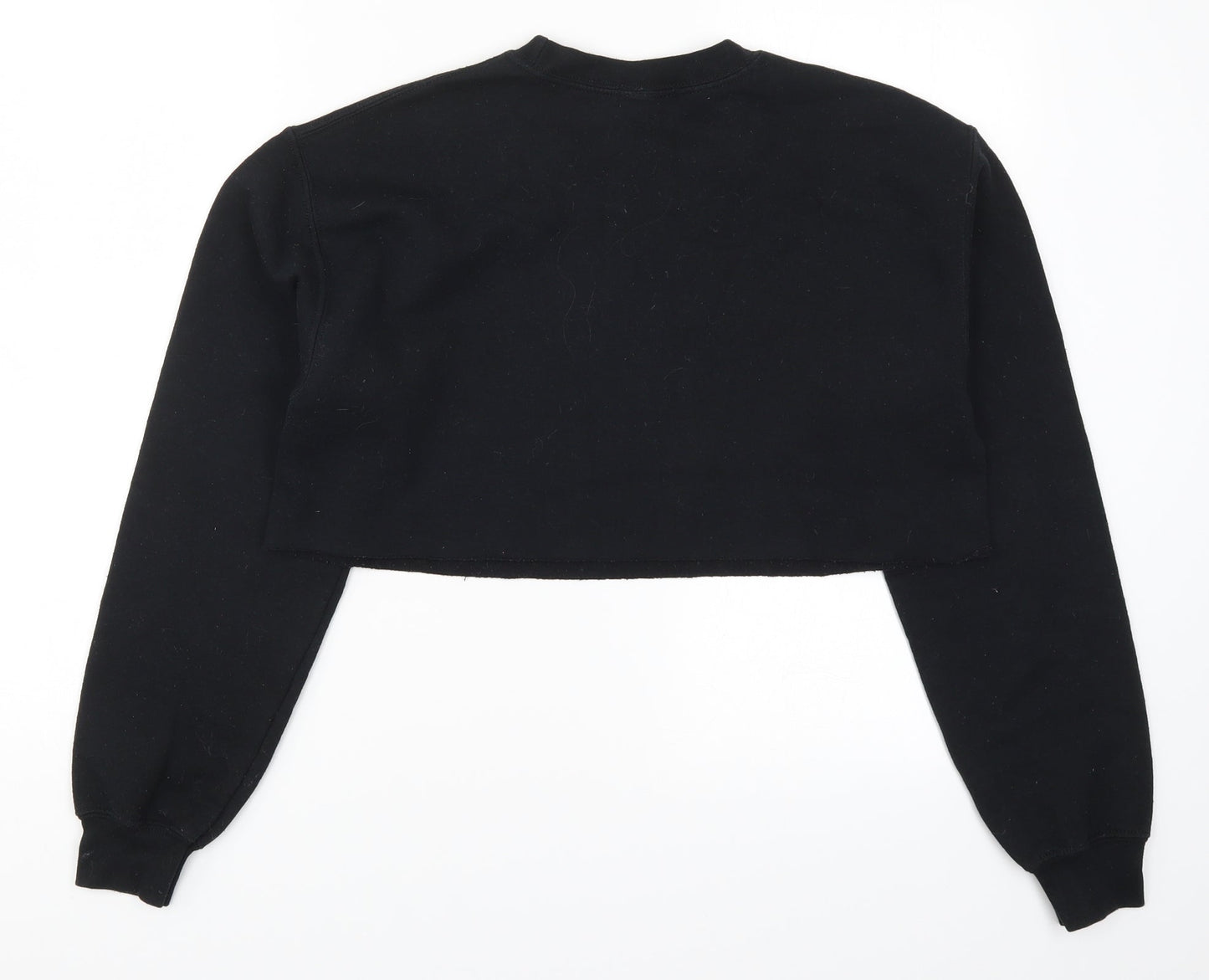 PRETTYLITTLETHING Womens Black   Pullover Sweatshirt Size S  - Chalet Girl