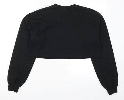 PRETTYLITTLETHING Womens Black   Pullover Sweatshirt Size S  - Chalet Girl