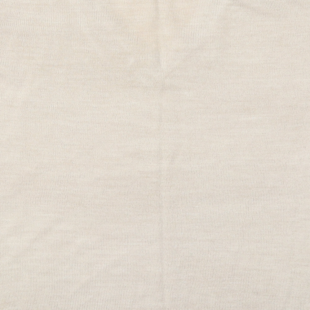 Womens UK Size 16 South Beige Pullover Jumper
