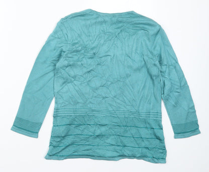 Womens UK Size 10 Per Una Blue Pullover Jumper