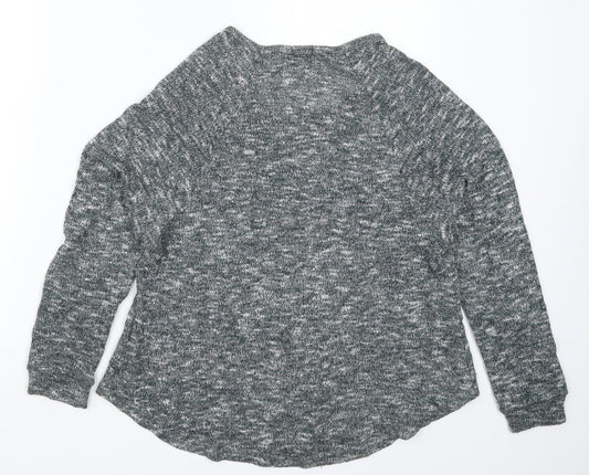 Womens UK Size S Sparkle & Fade Green Pullover Jumper
