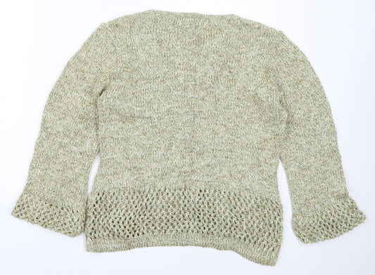 Georgina B Womens Green  Knit Pullover Jumper Size 12  - Shells
