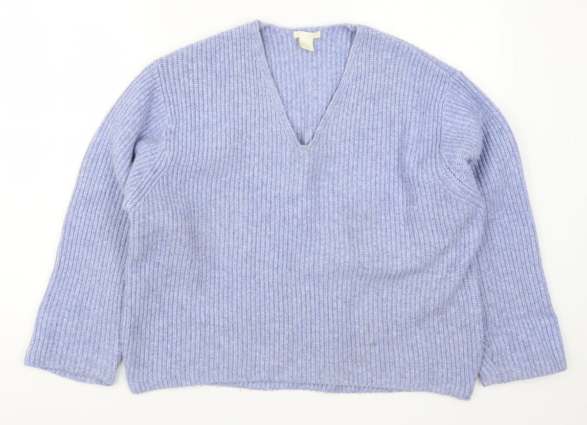 Womens UK Size S H&M Blue Pullover Jumper