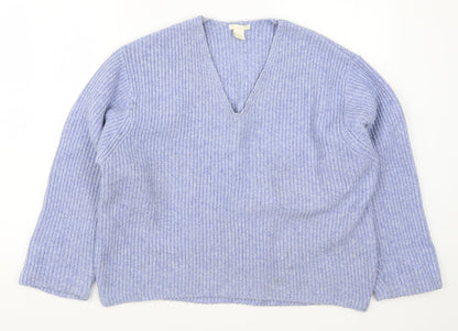 Womens UK Size S H&M Blue Pullover Jumper