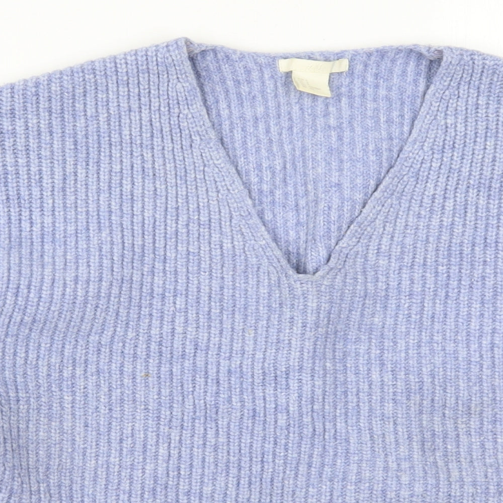 Womens UK Size S H&M Blue Pullover Jumper