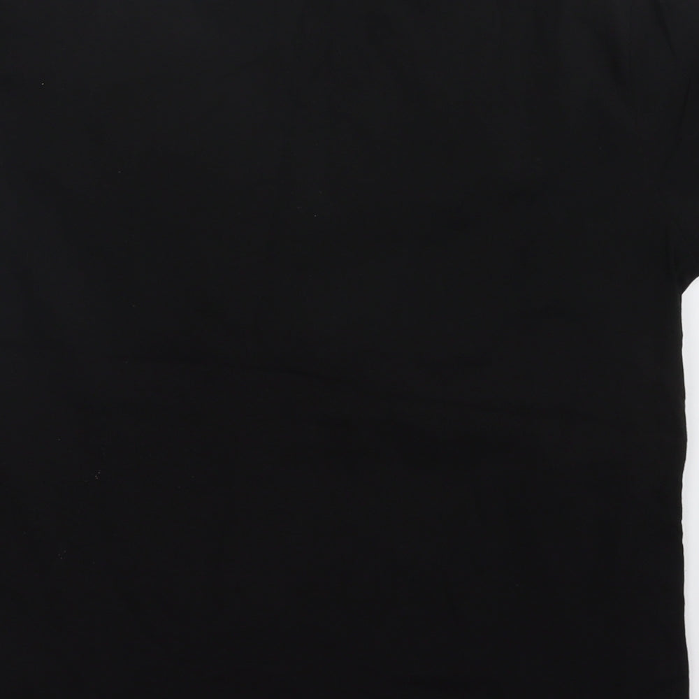 Papaya Womens Black   Basic T-Shirt Size 12