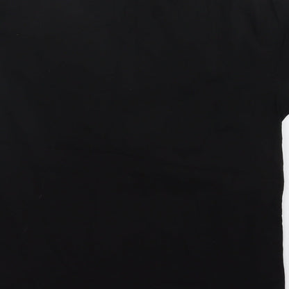 Papaya Womens Black   Basic T-Shirt Size 12