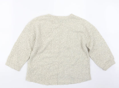 Womens UK Size 12 Topshop Beige Pullover Jumper