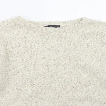 Womens UK Size 12 Topshop Beige Pullover Jumper