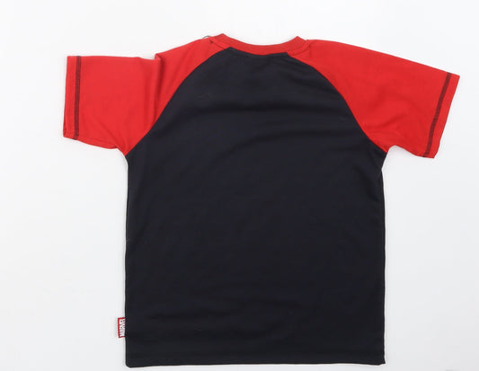 TU Boys Red Geometric   Pyjama Top Size 8-9 Years  - Spider-Man