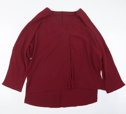 SheIn Womens Red   Basic Blouse Size L