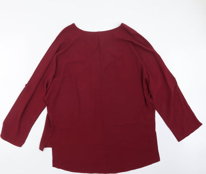 SheIn Womens Red   Basic Blouse Size L
