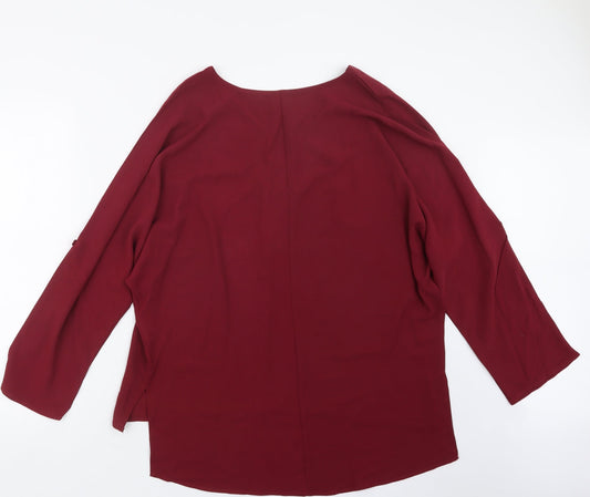 SheIn Womens Red   Basic Blouse Size L