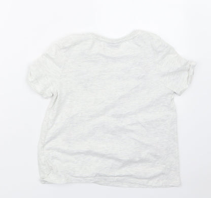Matalan Girls Grey   Basic T-Shirt Size 9 Years