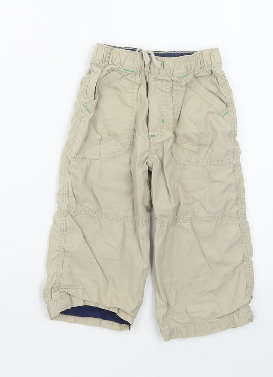 TU Boys Beige   Cargo Trousers Size 12-18 Months