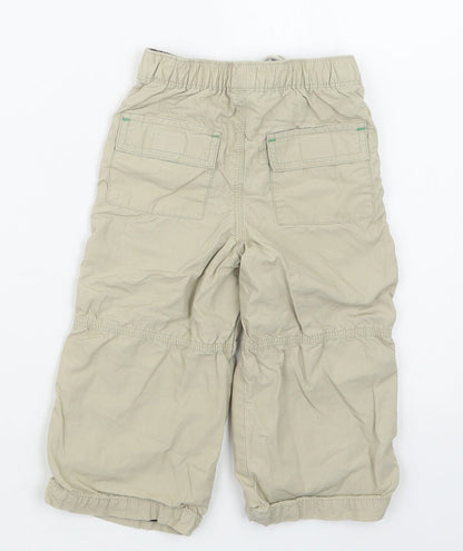 TU Boys Beige   Cargo Trousers Size 12-18 Months
