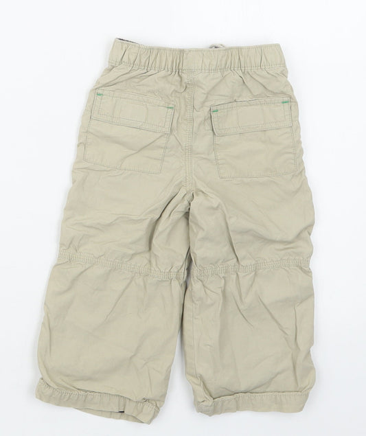 TU Boys Beige   Cargo Trousers Size 12-18 Months