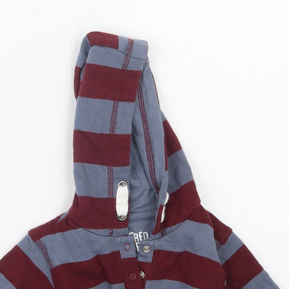 F&F Boys Red Striped  Jacket  Size 0-3 Months  - Hoodie