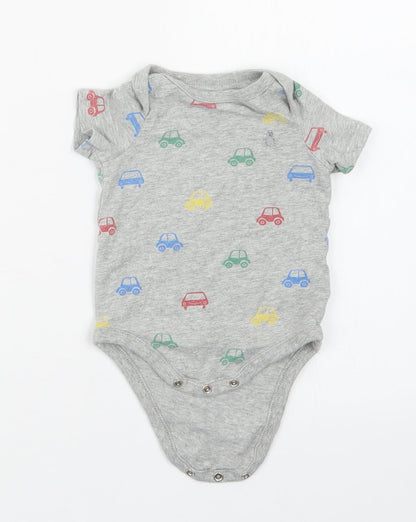 Gap Boys Grey Geometric  Babygrow One-Piece Size 3-6 Months