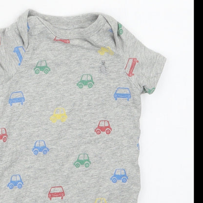 Gap Boys Grey Geometric  Babygrow One-Piece Size 3-6 Months