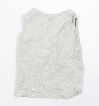 Rebel Boys Grey   Basic T-Shirt Size 12-18 Months