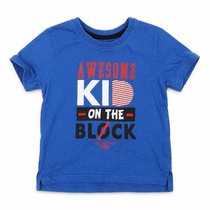 Rebel Boys Blue   Basic T-Shirt Size 12-18 Months
