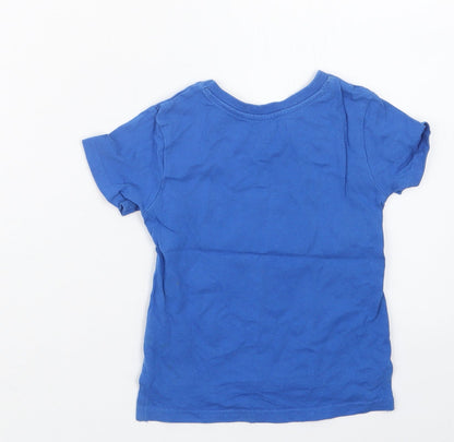 Rebel Boys Blue   Basic T-Shirt Size 12-18 Months