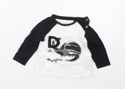 F&F Boys Black   Basic T-Shirt Size 3-6 Months