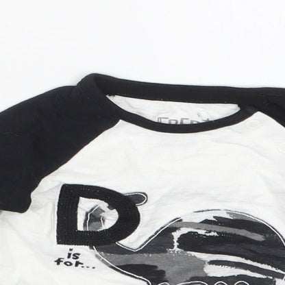 F&F Boys Black   Basic T-Shirt Size 3-6 Months