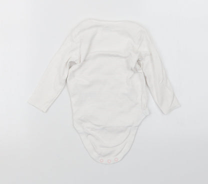 NEXT Girls Pink Striped  Babygrow One-Piece Size 9-12 Months