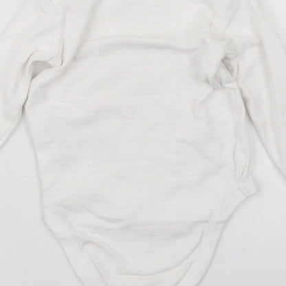 NEXT Girls Pink Striped  Babygrow One-Piece Size 9-12 Months