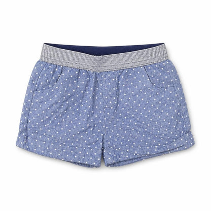 Hullabaloo Girls Blue Polka Dot  Sailor Shorts Size 2-3 Years