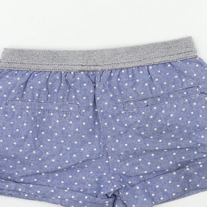 Hullabaloo Girls Blue Polka Dot  Sailor Shorts Size 2-3 Years